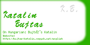 katalin bujtas business card